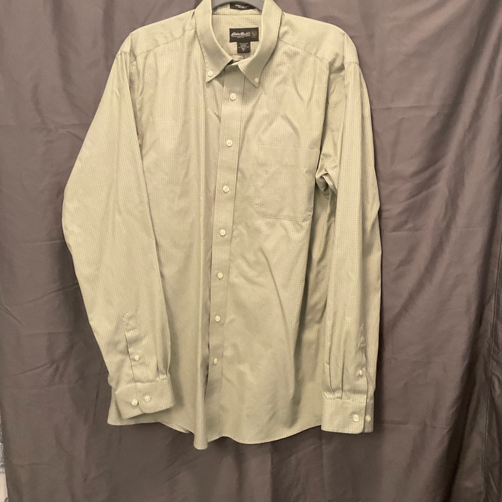 Long Sleeve Dress Shirt. Eddie Bauer LgTall Button Front
